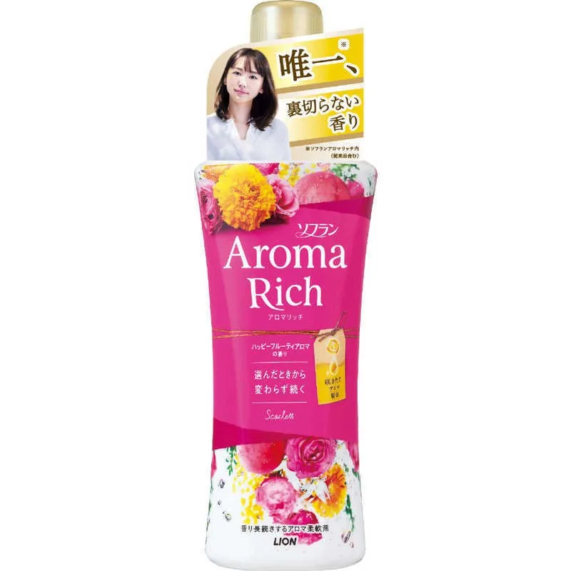 LION Кондиционер для белья AROMA ДЛИТЕЛЬНОГО действия СКАРЛЕТТ С БОГАТЫМ АРОМАТОМ НАТУР.МАСЕЛ ЖЕНСК.АРОМАТ 520мл