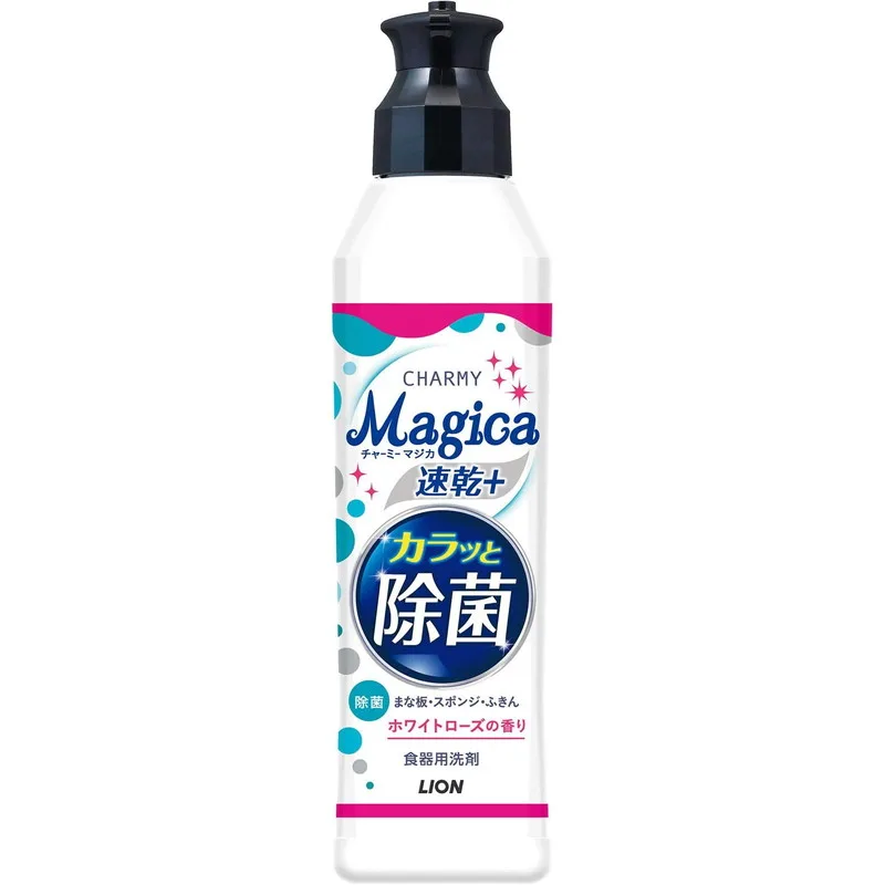LION Средство для мытья посуды концентрированное АРОМАТ РОЗЫ Charmy Magica+