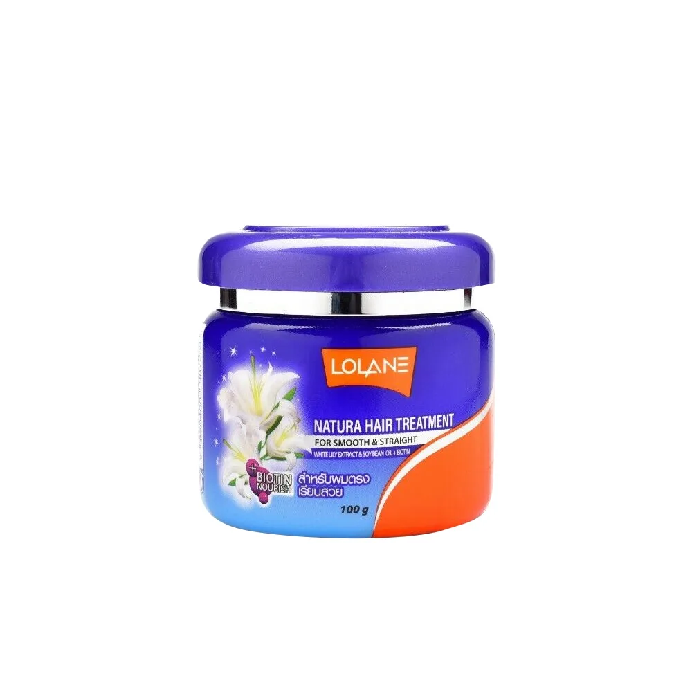 LOLANE Маска для гладких и прямых волос с экстрактом белой лилии Lolane White Lily Extract+Soi Bean+Biotin,