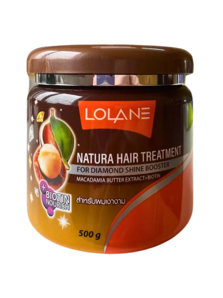LOLANE Маска для лечения волос МАСЛО ОРЕХА МАКАДАМИИ Natura Hair Treatment Macadamia Butter Extract+Biotin,