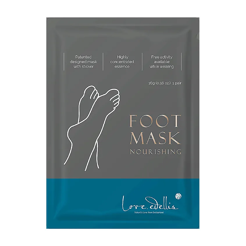 LOVE.EDELLIS Маска для ног ПИТАТЕЛЬНАЯ Foot Mask Nourishing