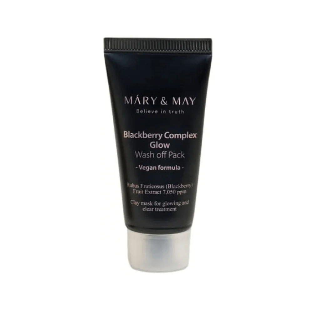 MARY&MAY Антиоксидантная глиняная маска с ежевикой Mary&May Blackberry Complex Glow Wash Off Pack