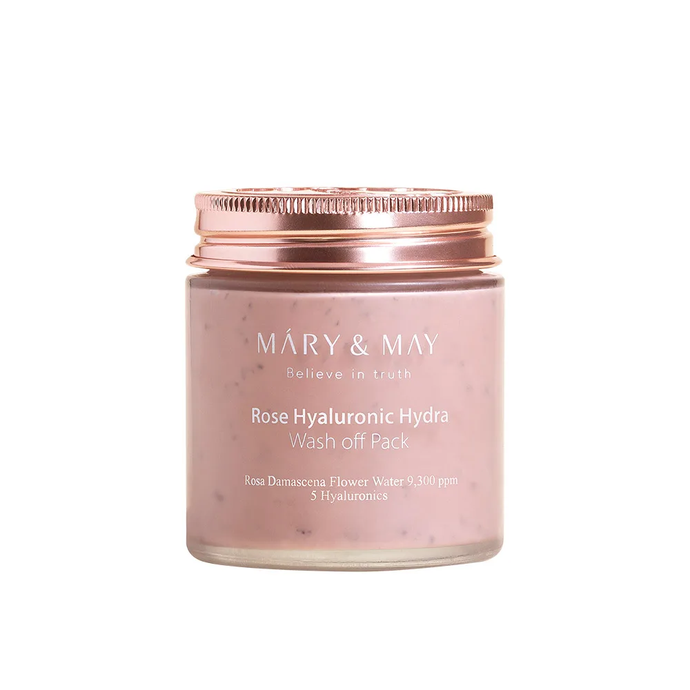 MARY&MAY Маска для лица ОЧИЩАЮЩАЯ РОЗА/ГИАЛУРОН Rose Hyaluronic Hydra Wash off Pack