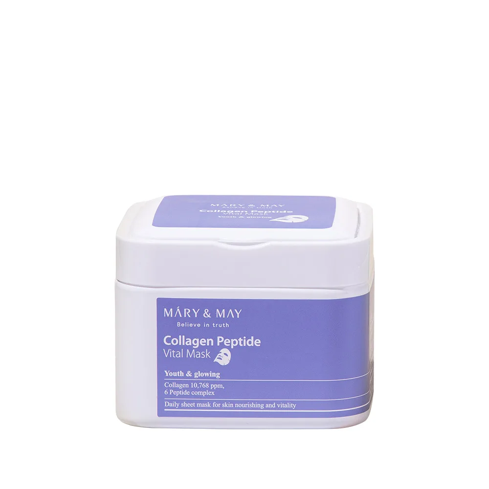 MARY&MAY Набор увлажняющих лифтинг-масок c пептидами Mary&May Collagen Peptide Vital Mask
