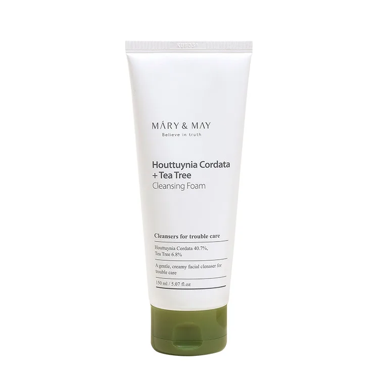 MARY&MAY Очищающая пенка для чувствительной кожи Mary&May Houttuynia Cordata + Tea Tree Cleansing Foam