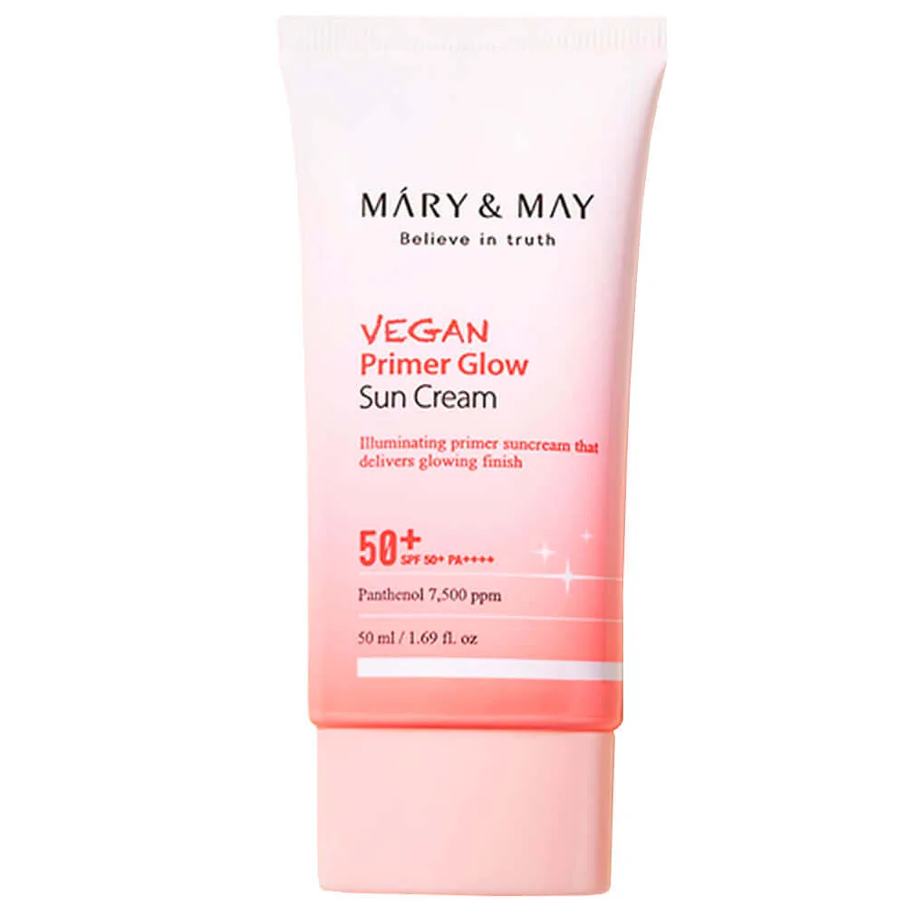 MARY&MAY Солнцезащитный крем-праймер для сияния кожи Mary&May Vegan Primer Glow Sun Cream SPF50+ PA++++