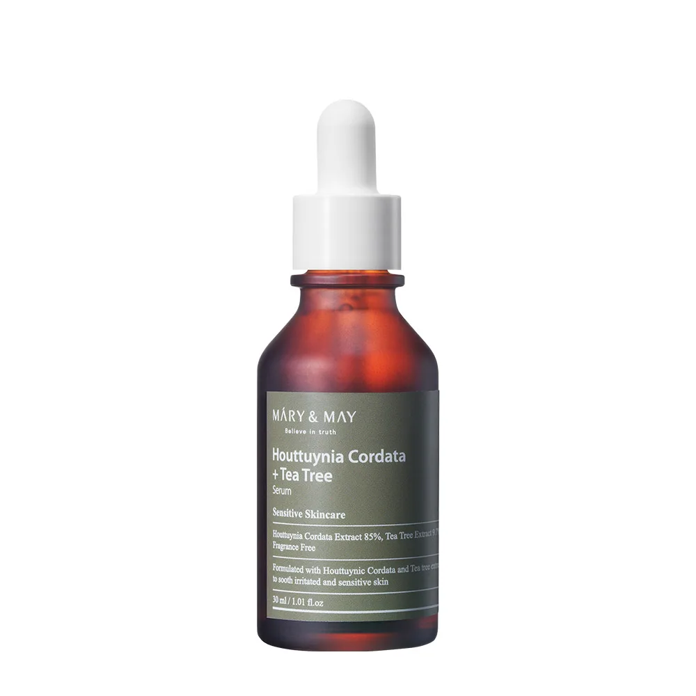 MARY&MAY Успокаивающая ампула с хауттюйнией и чайным деревом Mary&May Houttuynia Cordata + Tea Tree Serum