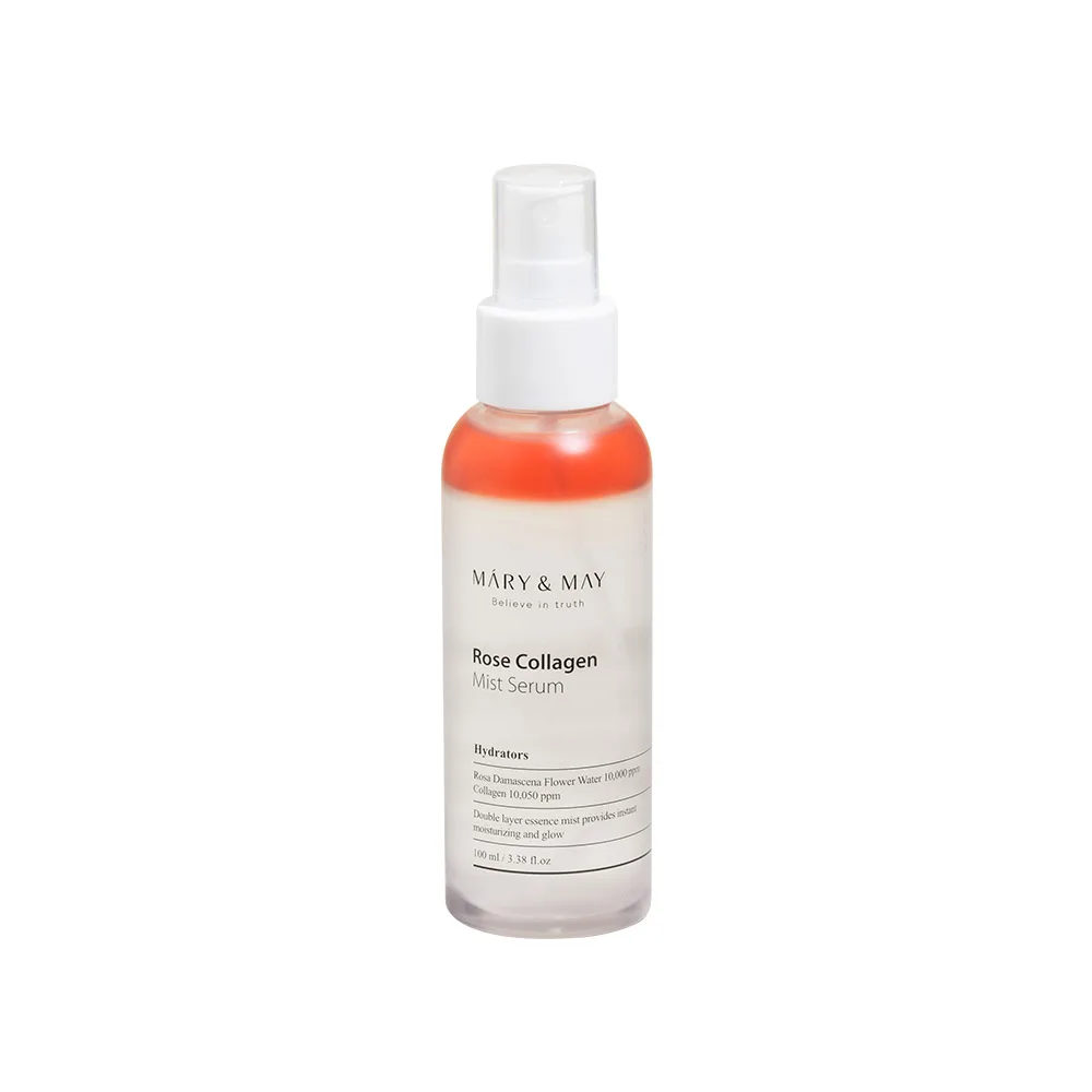 MARY&MAY Сыворотка-спрей для лица и тела УВЛАЖНЯЮЩАЯ РОЗА/КОЛЛАГЕН Rose Collagen Mist Serum