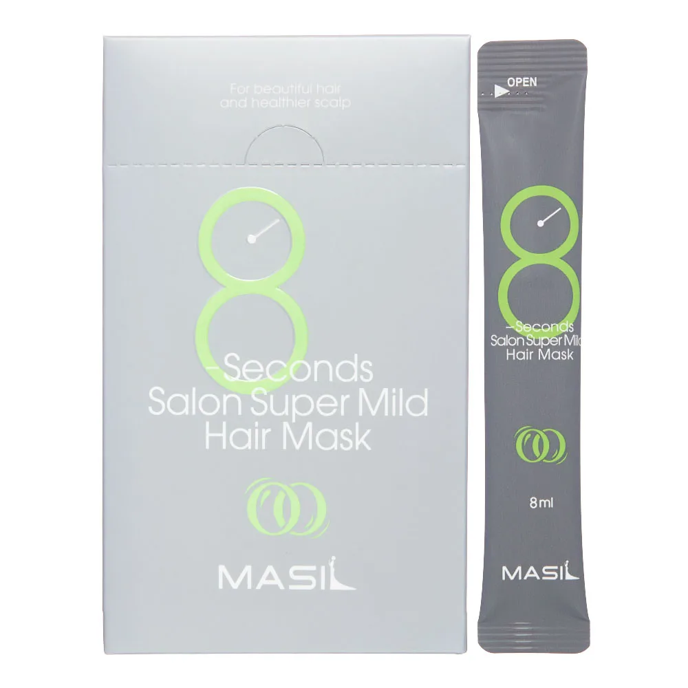 MASIL Маска для ослабленных волос ВОССТАНОВЛЕНИЕ Masil 8 Seconds Salon Super Mild Hair Mask, 8 мл х 20 шт.
