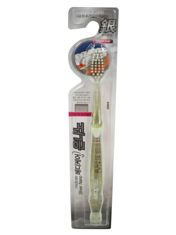 MEDICARE Зубная щетка ИОНЫ СЕРЕБРА средней жёсткости Silver Toothbrush