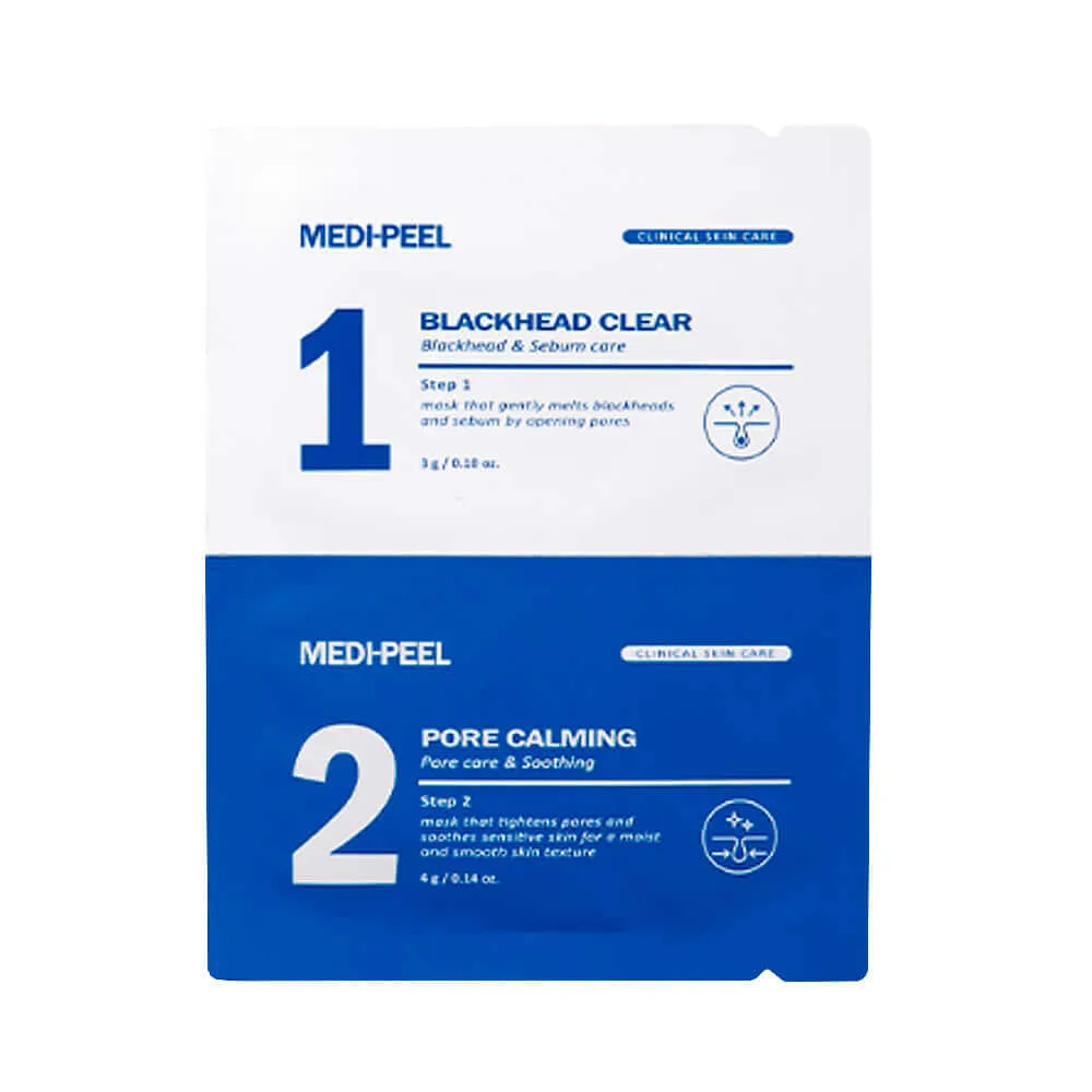 MEDIPEEL Двухступенчатая маска от чёрных точек Medi-Peel Extra Super 9 Plus Blackhead Out Nose Pack