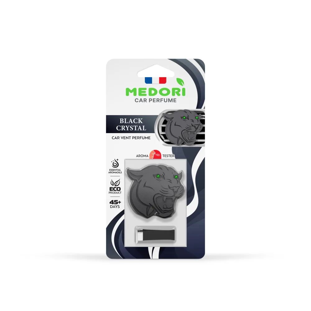 MEDORI Ароматизатор для автомобиля BLACK CRYSTAL меловой на дефлектор