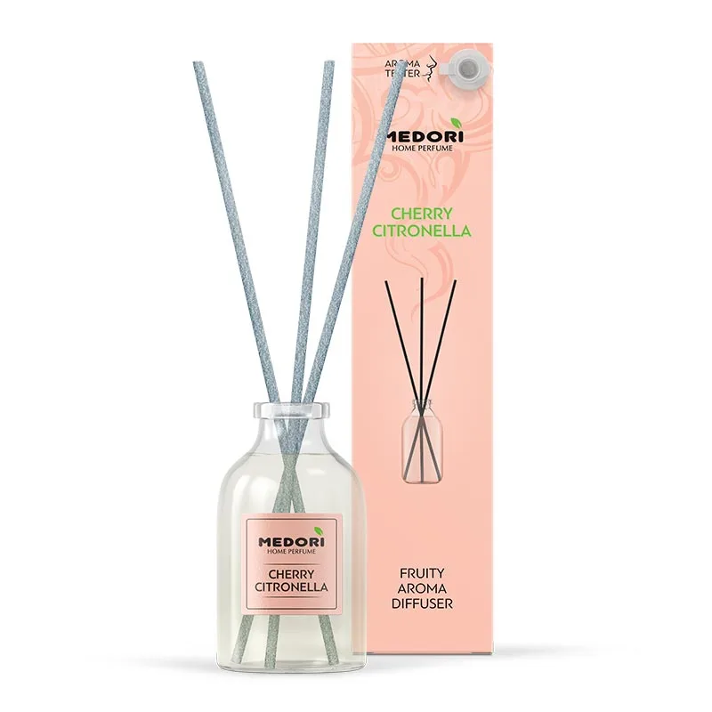 MEDORI Диффузор для дома CHERRY CITRONELLA с фибровыми палочками