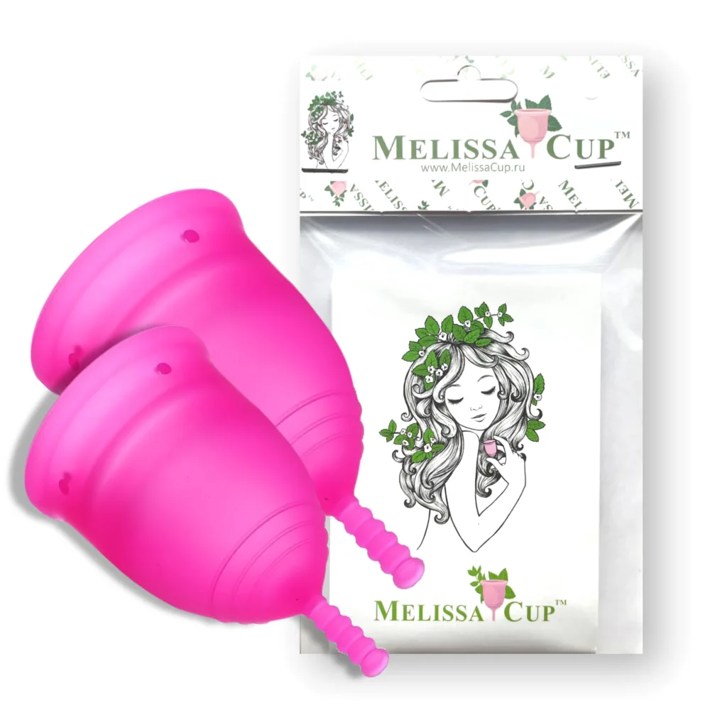 MELISSACUP НАБОР Менструальная чаша SIMPLY МАЛИНА размер S+M