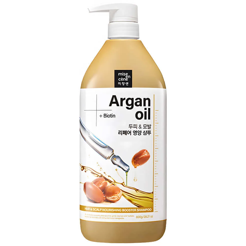 Mise en Scene Питательный шампунь с аргановым маслом Mise En Scene Hair & Scalp Nourishing Booster Shampoo