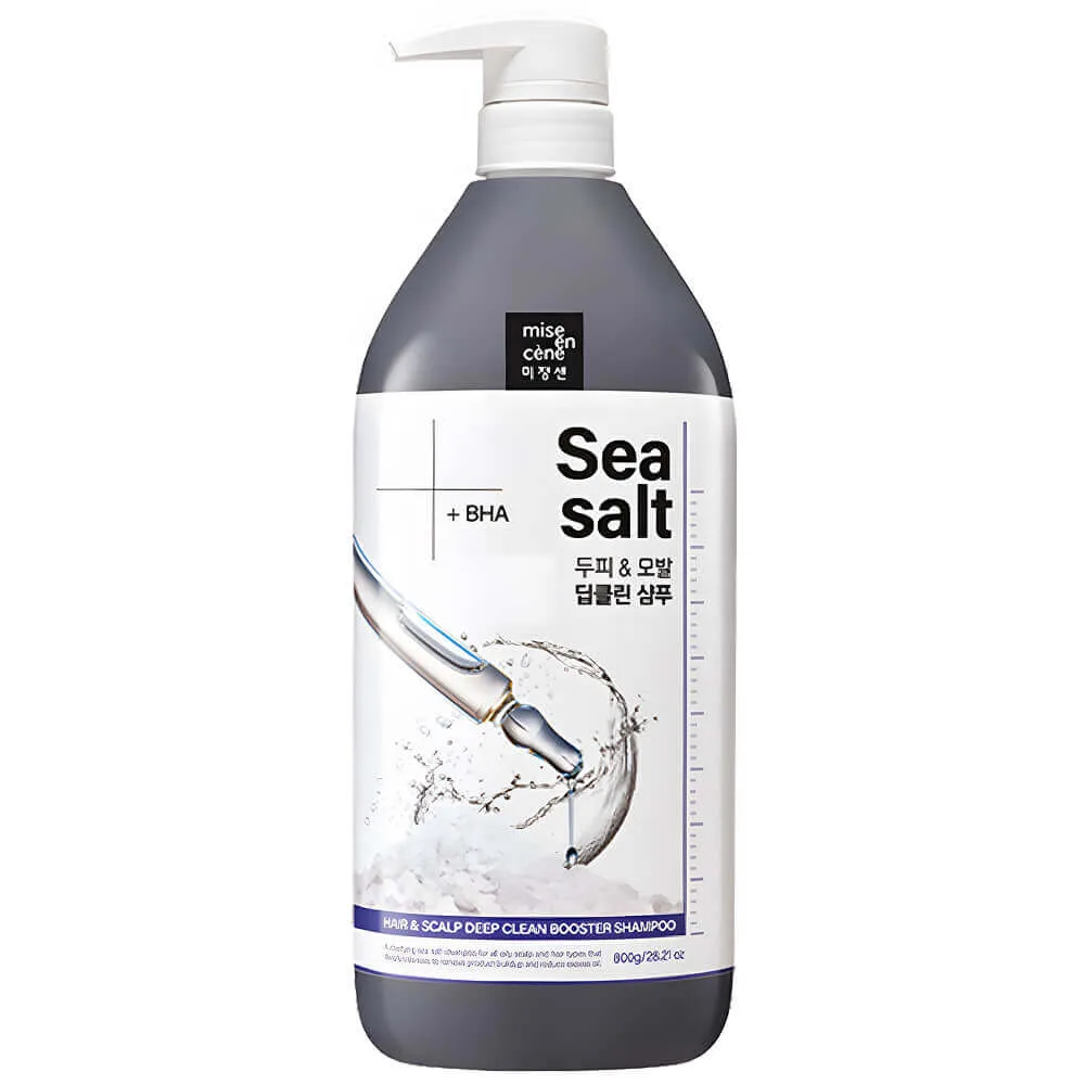 Mise en Scene Себорегулирующий шампунь с морской солью Mise En Scene Hair & Scalp Deep Clean Booster Shampoo