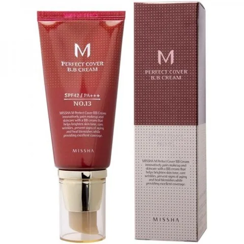 MISSHA Тональный BB крем для лица M Perfect Cover BB Cream SPF42+ PA+++ (Тон 13)