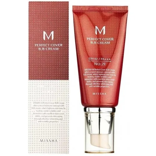 MISSHA Тональный BB крем для лица M Perfect Cover BB Cream SPF42+ PA+++ (Тон 21)