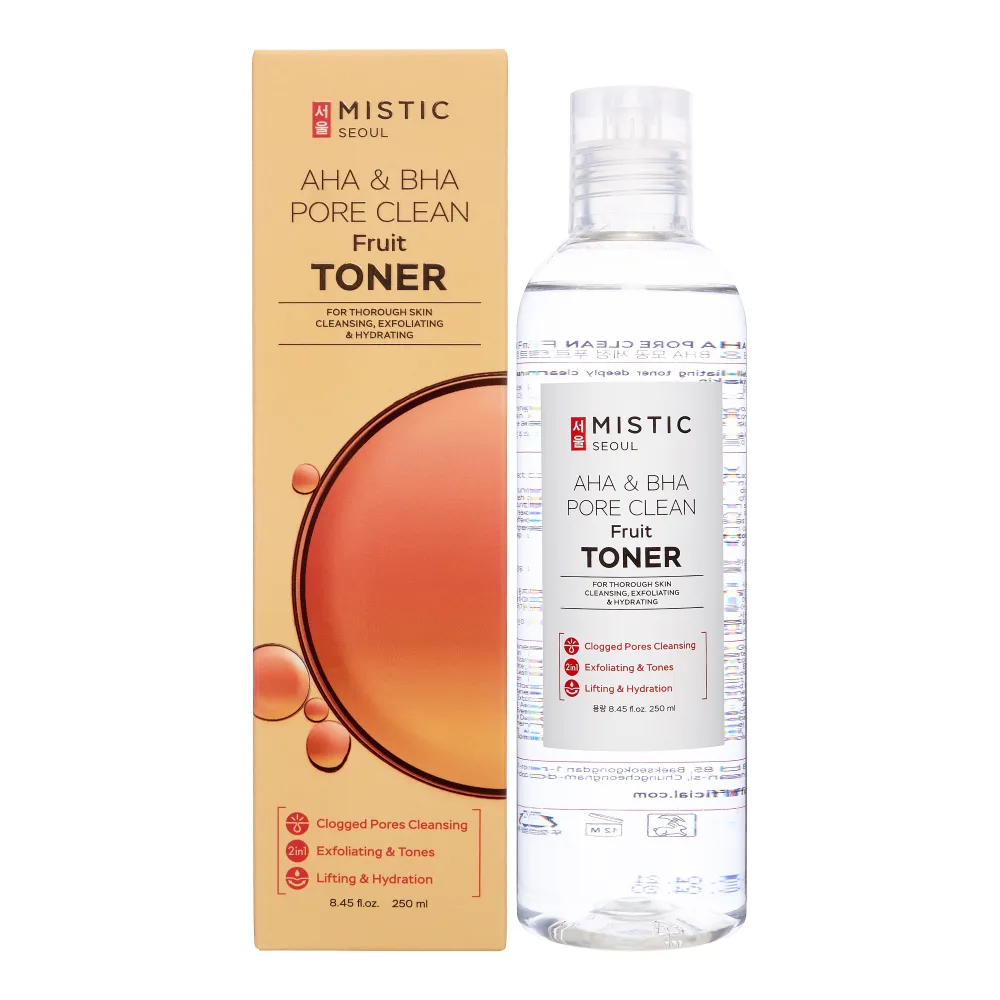 MISTIC Тонер для лица очищающий ФРУКТОВЫЕ КИСЛОТЫ Mistic AHA/BHA Pore Clean Fruit Toner
