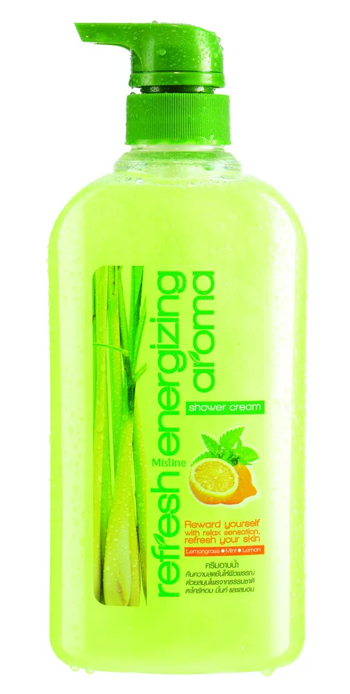 MISTINE Гель бодрящий для душа с лемонграссом Refresh Energizing Aroma Shower Cream