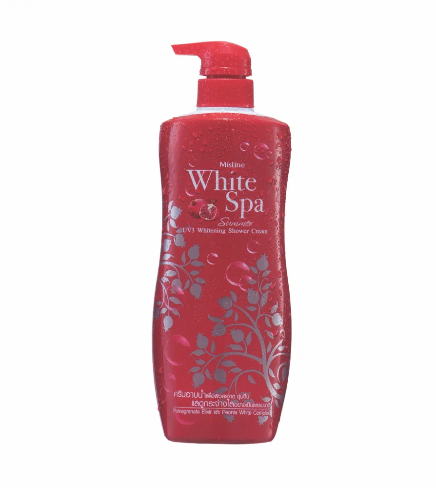 MISTINE Крем для душа с гранатом White Spa Summer UV3 Whitening Shower Cream