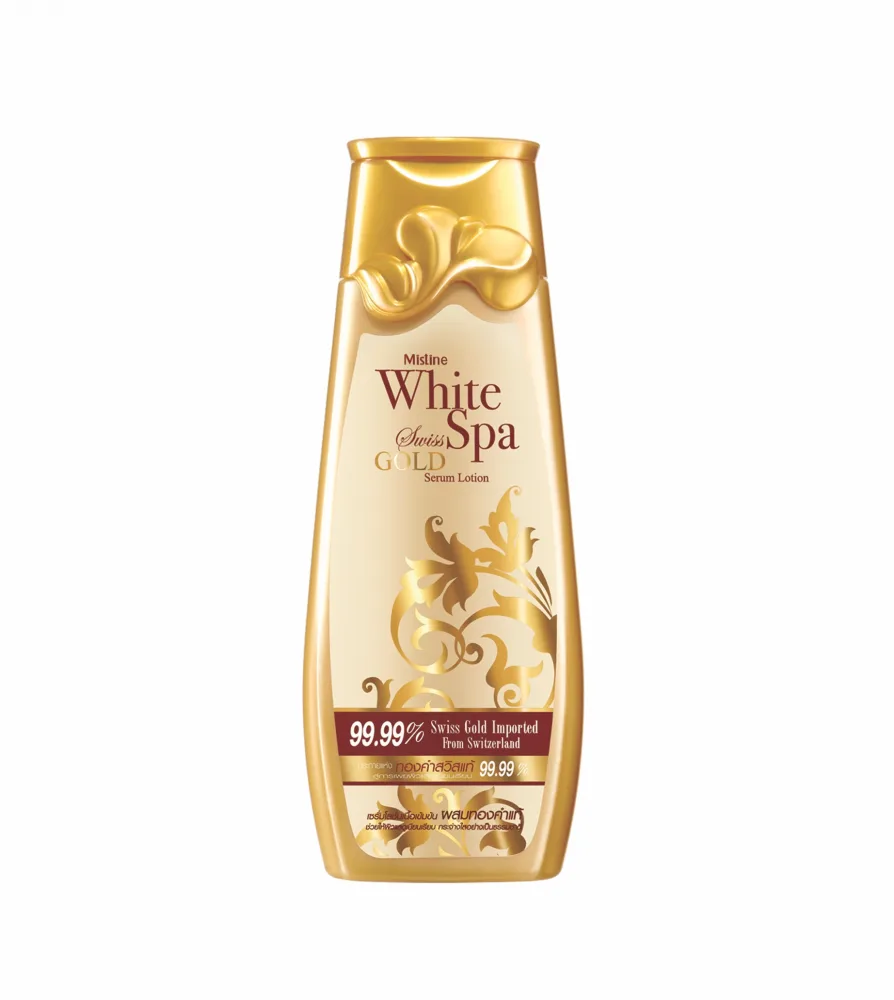 MISTINE Лосьон для лица и тела с биозолотом White Spa Swiss Gold Serum Lotion