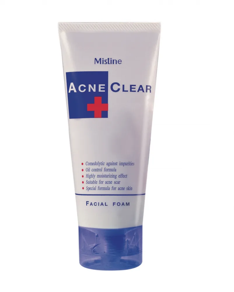 MISTINE Пенка для умывания от угрей и прыщей для проблемной кожи Acne Clear Facial Foam