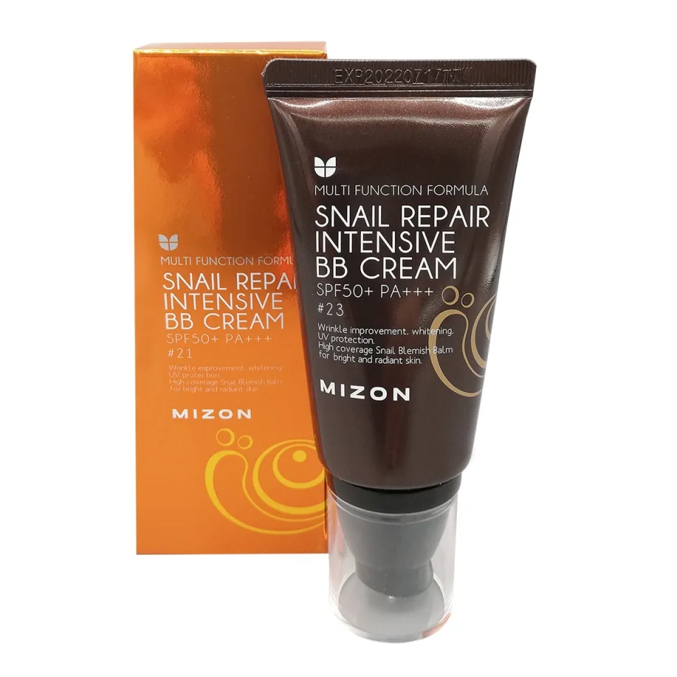 MIZON BB-крем для лица ЭКСТРАКТ МУЦИНА УЛИТКИ Snail Repair Intensive BB Cream SPF50+ РА+++ #23