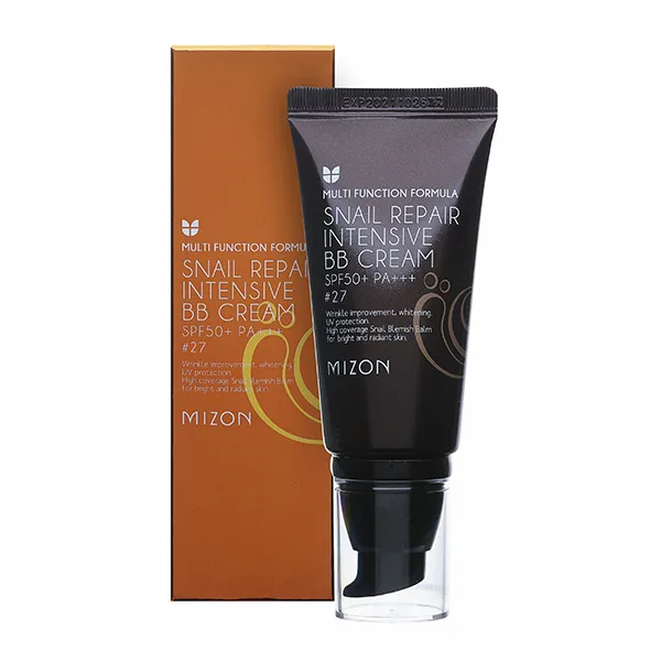 MIZON BB-крем для лица ЭКСТРАКТ МУЦИНА УЛИТКИ Snail Repair Intensive BB Cream SPF50+ РА+++ #27