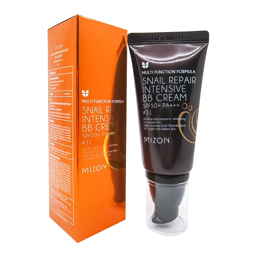 MIZON BB-крем для лица ЭКСТРАКТ МУЦИНА УЛИТКИ Snail Repair Intensive BB Cream SPF50+ РА+++ #31