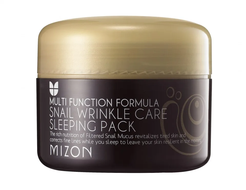 MIZON Ночная антивозрастная маска с экстрактом улитки Mizon Snail Wrinkle Care Sleeping Pack
