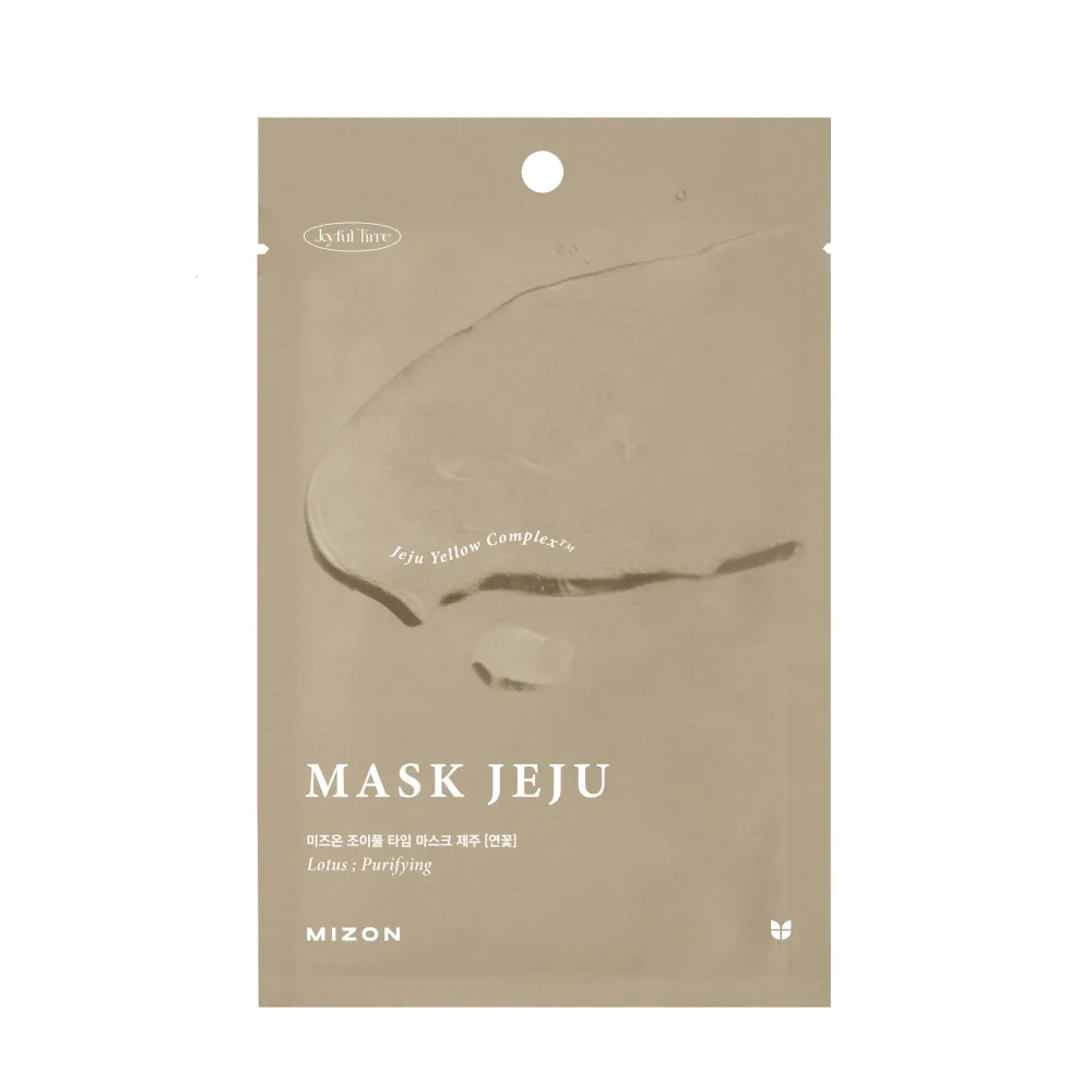 MIZON Маска для лица тканевая очищающая ЭКСТРАКТ ЛОТОСА Joyful Time Mask Jeju