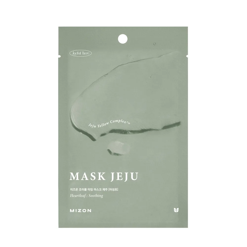 MIZON Маска для лица тканевая успокаивающая ЭКСТРАКТ ХАУТТЮЙНИИ Joyful Time Mask Jeju