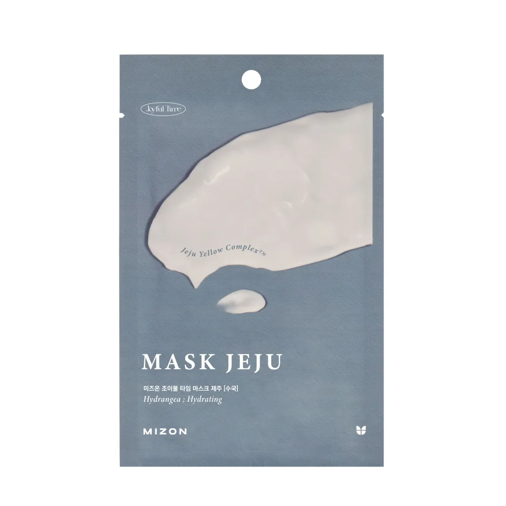 MIZON Маска для лица тканевая увлажняющая ЭКСТРАКТ ГОРТЕНЗИИ Joyful Time Mask Jeju
