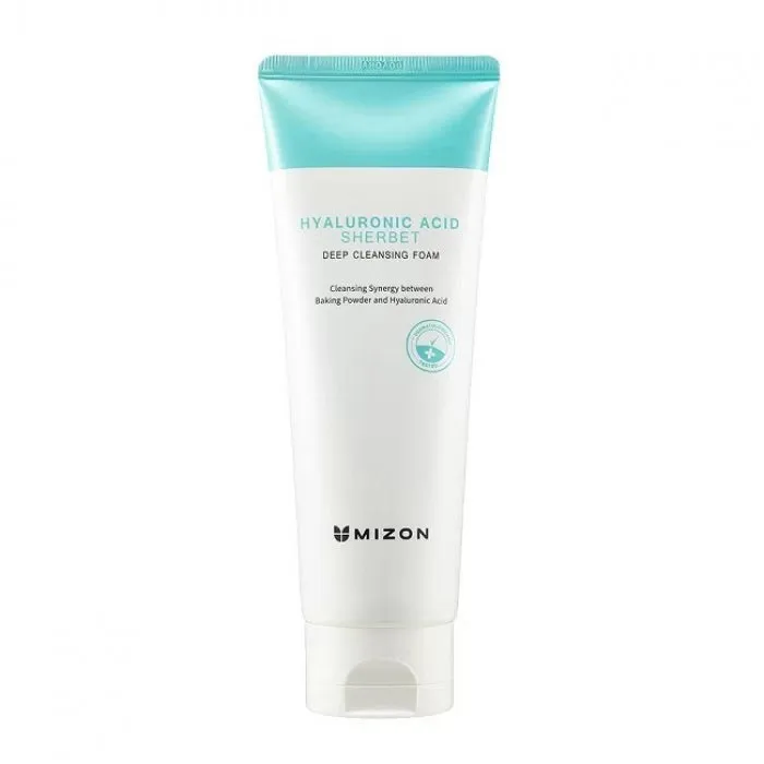 MIZON Пенка для умывания ГИАЛУРОНОВАЯ КИСЛОТА глубокоочищающая Hyaluronic Acid Sherbet Deep Cleansing Foam