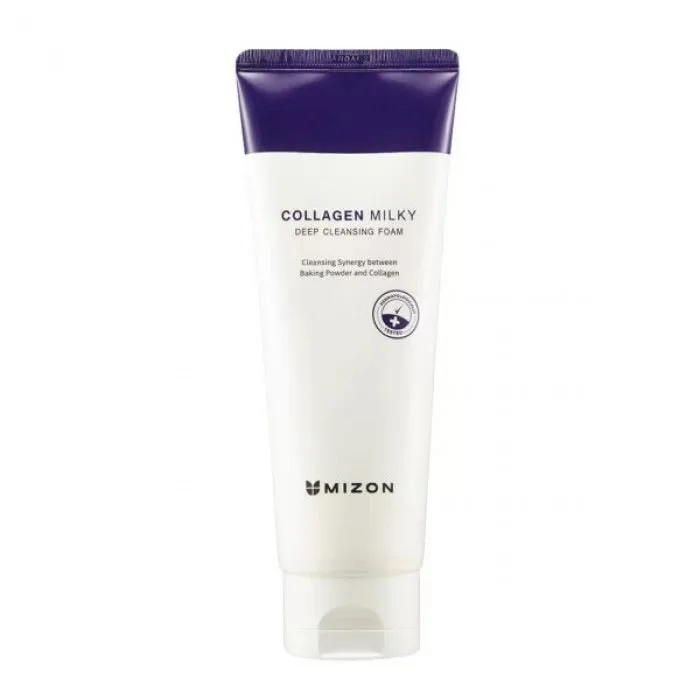 MIZON Пенка для умывания глубокоочищающая КОЛЛАГЕН Collagen Milky Deep Cleansing Foam