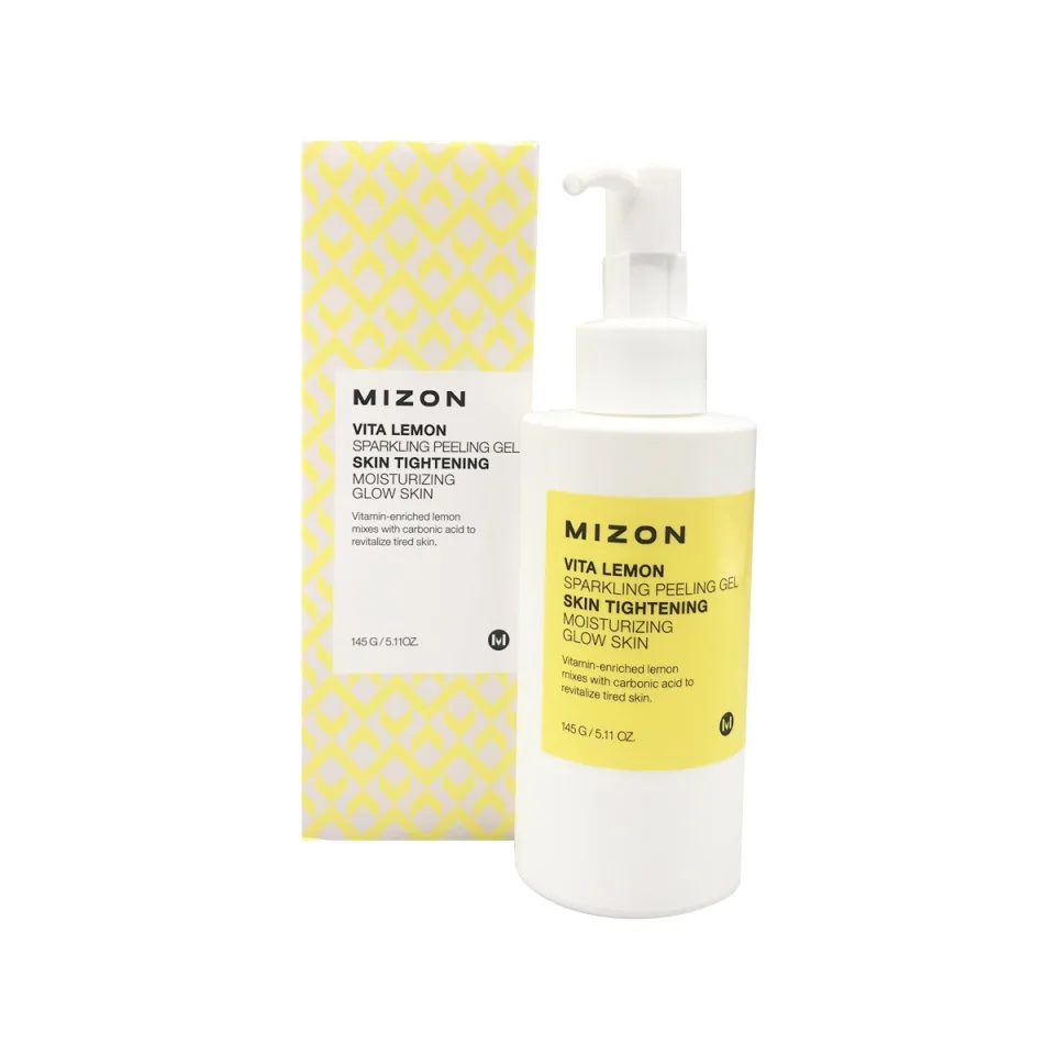 MIZON Пилинг-гель для лица ЭКСТРАКТ ЛИМОНА витаминный Vita Lemon Sparkling Peeling Gel