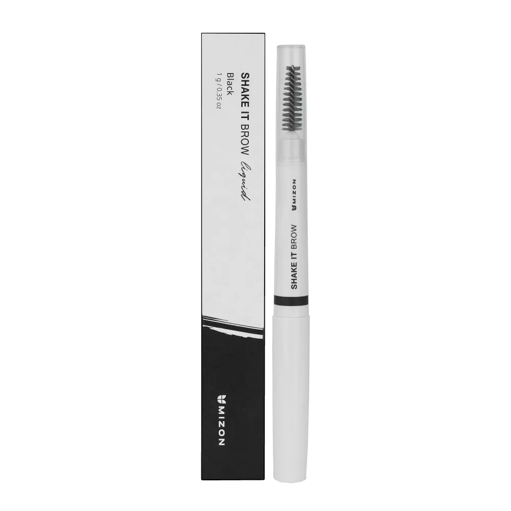 MIZON Подводка для бровей 2 в 1 ЧЕРНАЯ Shake It Brow Black