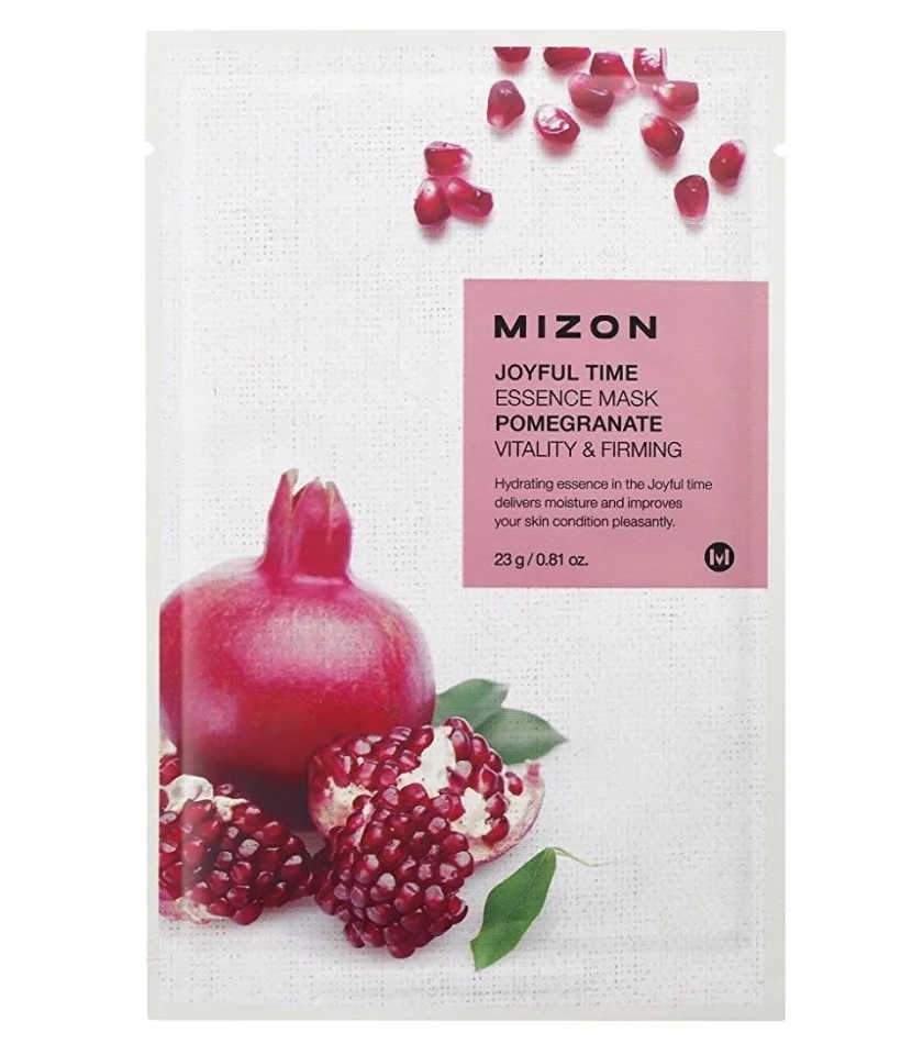 MIZON Тканевая маска для лица ЭКСТРАКТ ГРАНАТОВОГО СОКА Joyful Time Essence Mask Pomegranate