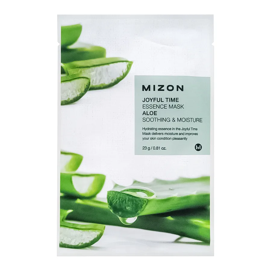 MIZON Тканевая маска для лица ЭКСТРАКТ СОКА АЛОЭ Joyful Time Essence Mask Aloe