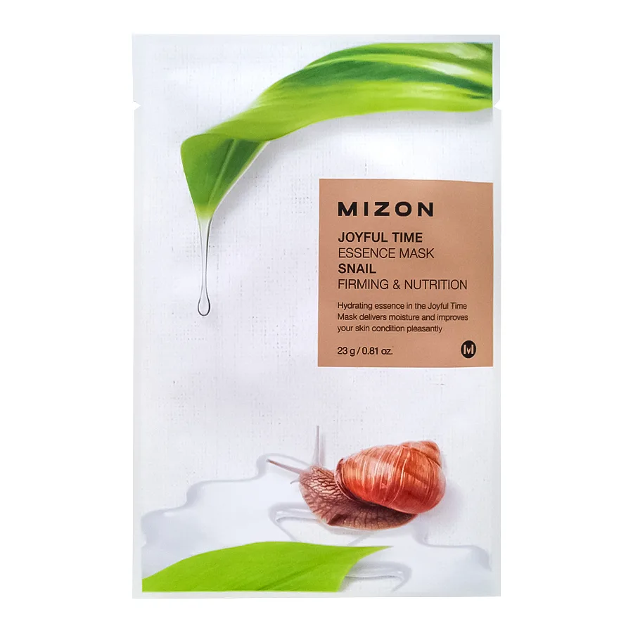 MIZON Тканевая маска для лица ЭКСТРАКТ УЛИТОЧНОГО МУЦИНА Joyful Time Essence Mask Snail