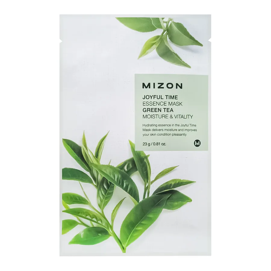 MIZON Тканевая маска для лица ЭКСТРАКТ ЗЕЛЕНОГО ЧАЯ Joyful Time Essence Mask Green Tea