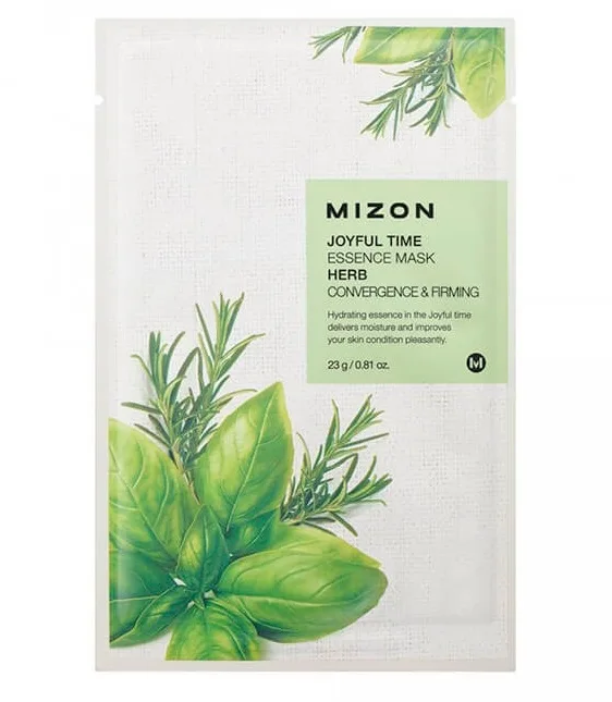 MIZON Тканевая маска для лица КОМПЛЕКС ТРАВЯНЫХ ЭКСТРАКТОВ Joyful Time Essence Mask Herb