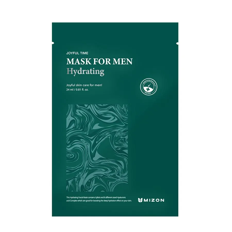 MIZON Тканевая маска для лица МУЖСКАЯ увлажняющая Joyful Time Mask For Men Hydrating