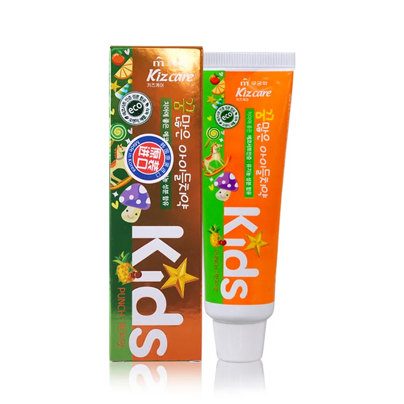 MUKUNGHWA Зубная паста для ДЕТЕЙ с 2 лет ТРОПИЧЕСКИЙ ВКУС с Kizcare Kids