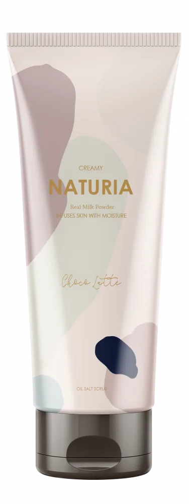 NATURIA Скраб для тела ШОКОЛАД Creamy Oil Salt Scrub Choco Latte