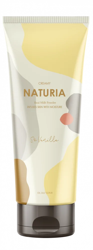 NATURIA Скраб для тела ВАНИЛЬ Creamy Oil Salt Scrub So Vanilla