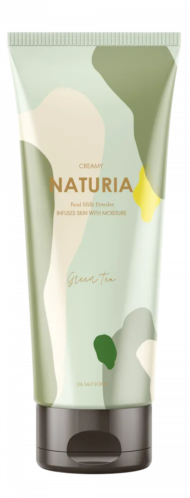 NATURIA Скраб для тела ЗЕЛЕНЫЙ ЧАЙ Creamy Oil Salt Scrub Green Tea