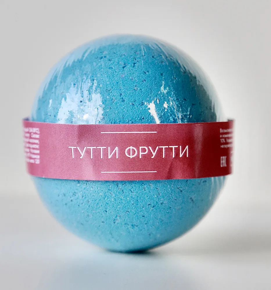 NOKAMI Бомбочка для ванн ТУТТИ ФРУТТИ шипящая