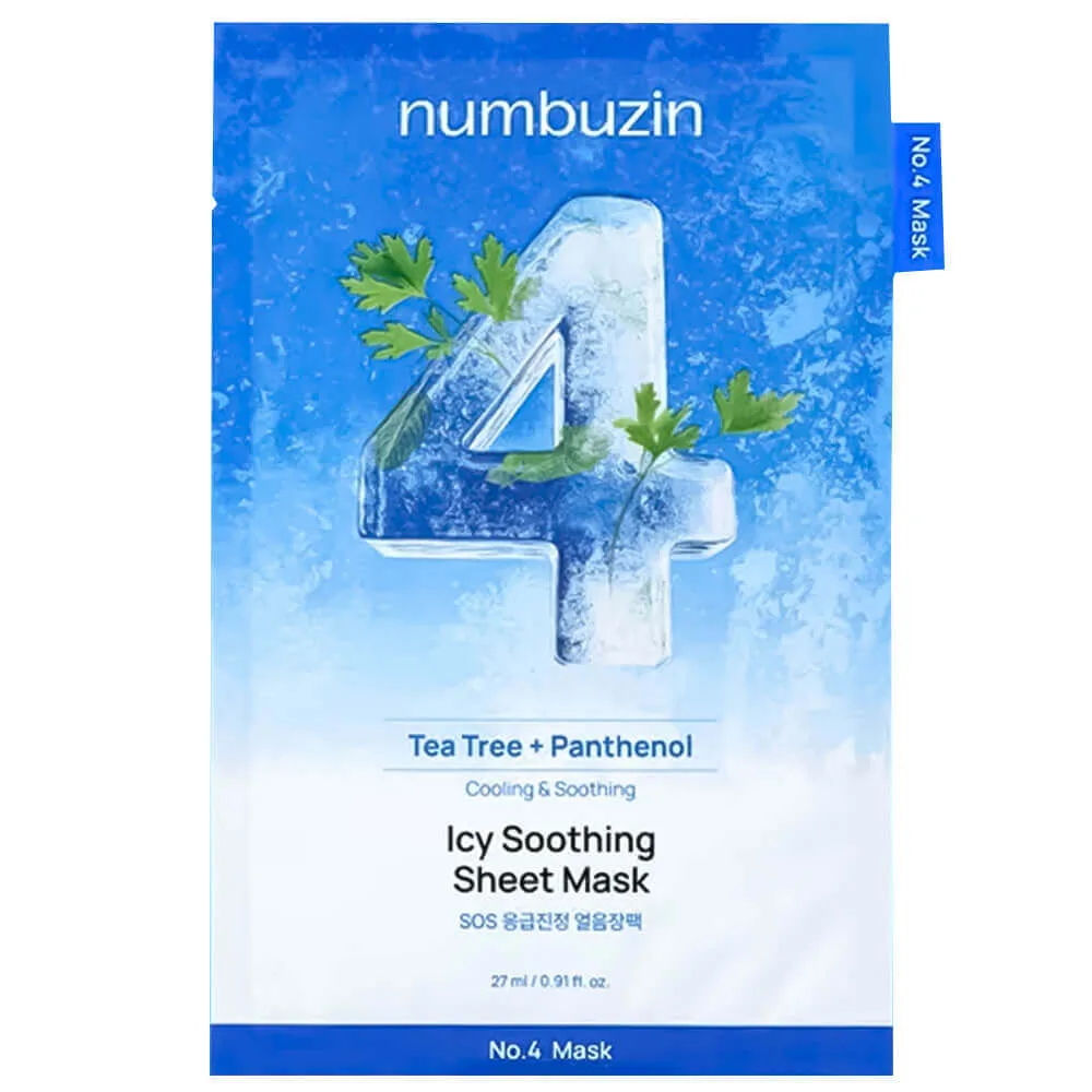 numbuzin Охлаждающая тканевая маска с центеллой numbuzin No.4 Icy Soothing Sheet Mask